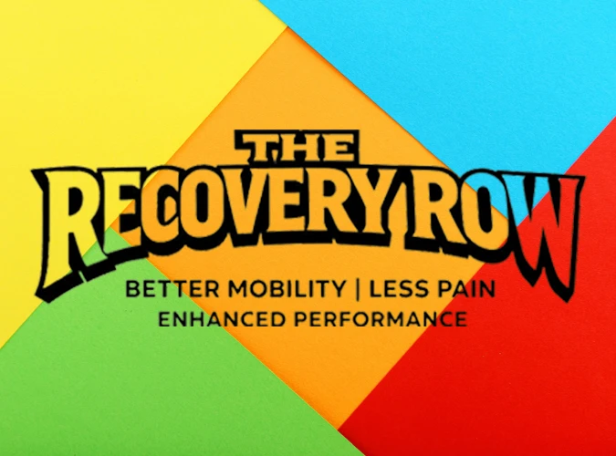 the recovery row logo in front of google logo colours